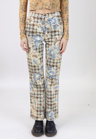 VINTAGE 90S PATTERNED DRESS PANTS