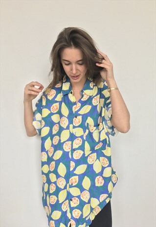 PATTERNED OVERSIZED RETRO VINTAGE UNISEX FESTIVAL SHIRT