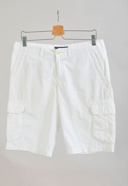 Vintage 00s Tommy Hilfiger cargo shorts in white