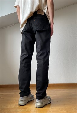 Vintage LEVIS Jeans Denim Pants 80s Orange Tab / Black