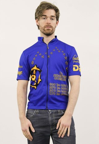 VINTAGE 1990S BLUE SPORTS T-SHIRT