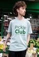 Pickle Club Unisex Slogan T-Shirt in Green