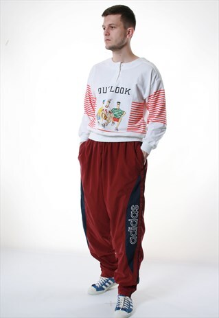 90S VTG RARE ADIDAS SPORT TROUSERS 13506