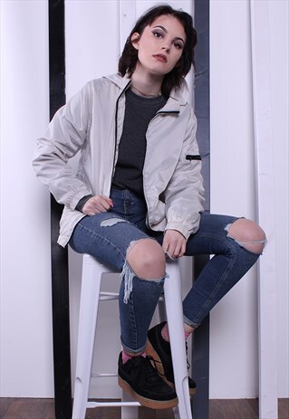 VINTAGE 90S SHELL JACKET/WINDBREAKER. UNISEX SPORTSWEAR.
