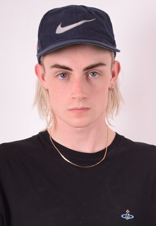 NIKE MENS VINTAGE COWBOYS CAP ONE SIZE NAVY BLUE 90S
