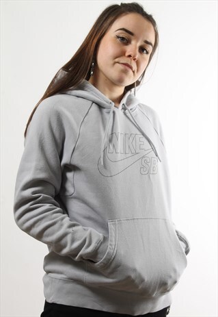 VINTAGE NIKE SB SPELL OUT GREY HOODIE