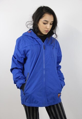 VINTAGE BLUE 90S RAIN JACKET