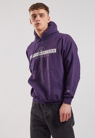 VINTAGE CHAMPION NORTH WESTERN WILDCATS HOODIE