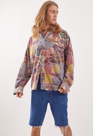 VINTAGE PATTERNED FESTIVAL LONG SLEEVE SHIRT