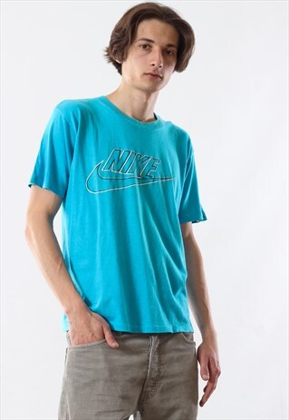 80'S VINTAGE MENS NIKE BIG LOGO SPELL OUT TEE T SHIRT