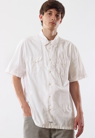 VINTAGE C.P. COMPANY 90S WHITE SHORT SLEEVE