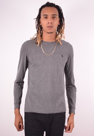 POLO RALPH LAUREN MENS VINTAGE TOP LONG SLEEVE SMALL 90S
