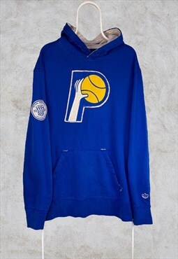 Vintage Adidas NBA Hoodie Blue XL Indiana Pacers XL