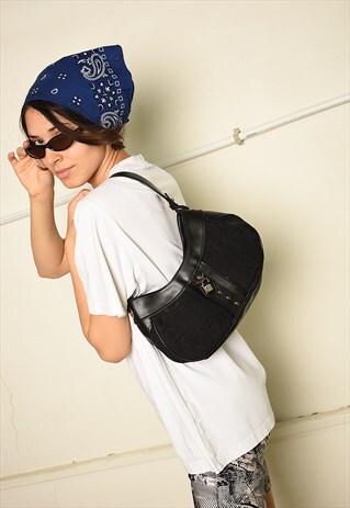 VINTAGE Y2K RETRO LIZ CLAIBORNE MONOGRAM MINI SHOULDER BAG