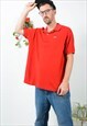 VINTAGE 90S LACOSTE POLO SHIRT RED UNISEX SIZE XL