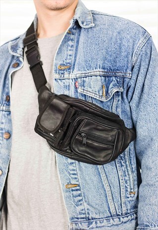 VINTAGE CROSS BODY BUMBAG 90S ONE SIZE 7.2