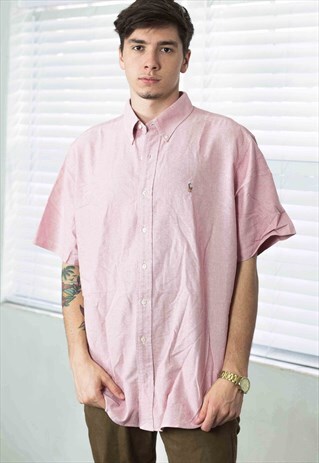 VINTAGE POLO RALPH LAUREN SHIRT LOGO 90S XL 10.8