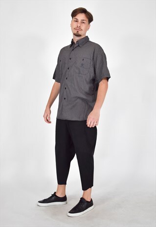 VERSACE SPORT SHIRT SHORT SLEEVE GREY