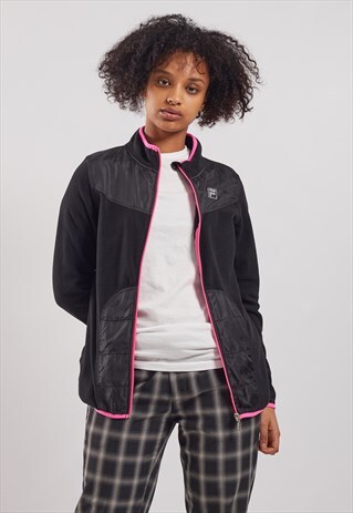VINTAGE FILA FLEECED TRACK JACKET