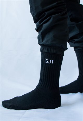 BLACK LOGO SOCKS