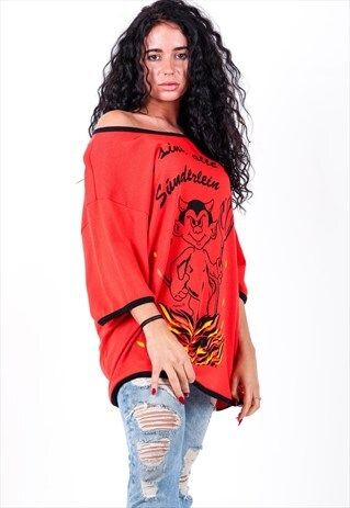 VINTAGE DEVIL T-SHIRT T565