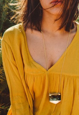 Resin Green Long Necklace Girlfriend Christmas Gift Cheap