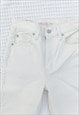 LEVI HIGH SLIM STRAIGHT 70'S STYLE CREAM JEANS