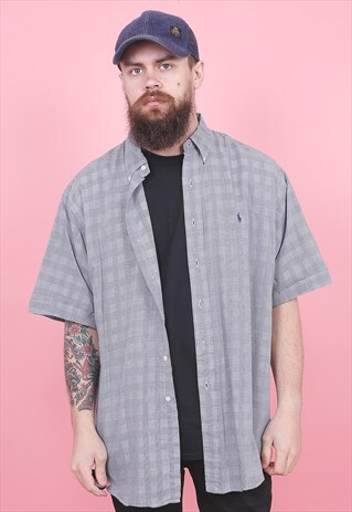 VINTAGE RALPH LAUREN SHORT SLEEVED SHIRT /R6178