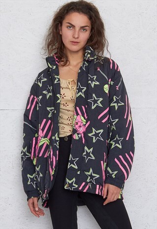 VINTAGE BLACK PINK JACKET