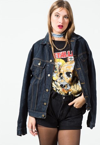 VINTAGE 80S CLASSIC LEE BASIC DENIM JACKET / S1603