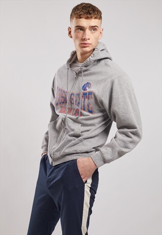 VINTAGE BOISE STATE BRONCOS ZIP-UP HOODIE