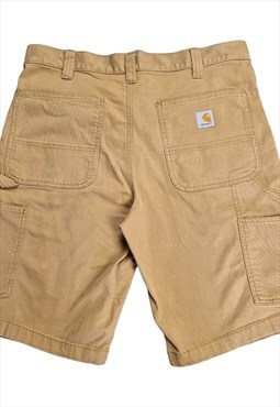 Men's Carhartt Carpenter Cargo Shorts in Tan Size W35