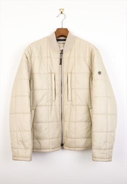 Vintage Timberland Padded Jacket in Beige