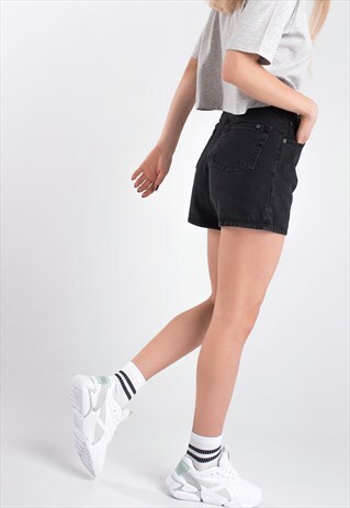 WOMEN SHORTS MOM GRAY