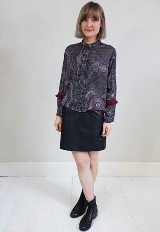 VINTAGE 90'S FLOATY PAISLEY BLOUSE W/ FRINGING