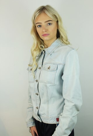 VINTAGE 90'S GUESS DENIM JACKET, MEDIUM