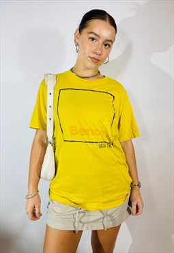 Vintage Size M Bench T-Shirt in Yellow