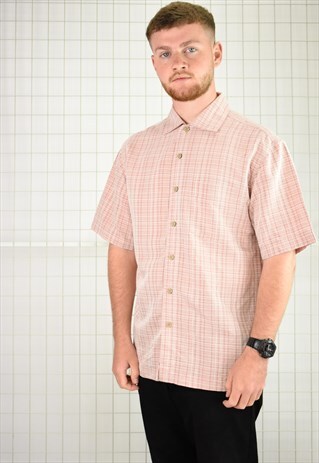 VINTAGE DUSTY PINK LIGHTWEIGHT BEACH SHIRT