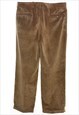 VINTAGE BROWN CLASSIC CORDUROY TROUSERS - W36 L30