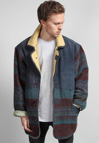 VINTAGE AZTEC SHERPA JACKET