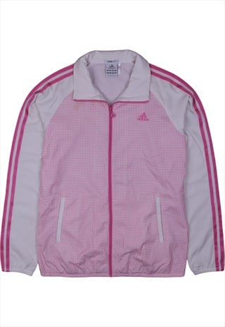 Vintage 90's Adidas Windbreaker Sportswear Zip Up Pink