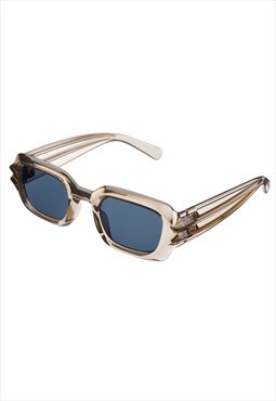 50's Sunglasses in Clear Grey with Smoke Grey lens