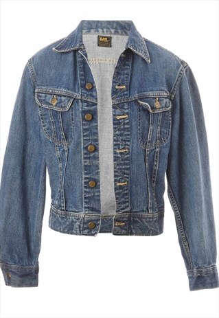1970S LEE BUTTON FRONT DENIM JACKET - S