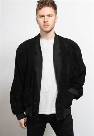 VINTAGE SUEDE BOMBER JACKET