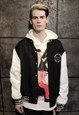 USA VARSITY JACKET SCREAM MOVIE RETRO MA-1 BOMBER IN BLACK