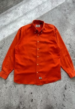 Vintage Armani 90s Orange Shirt
