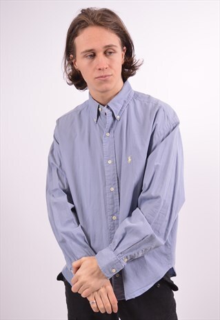 VINTAGE RALPH LAUREN SHIRT BLUE