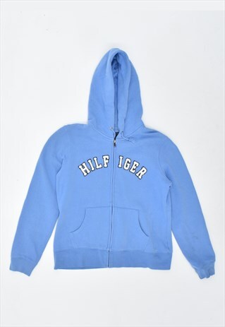 VINTAGE 90'S TOMMY HILFIGER HOODIE SWEATER BLUE