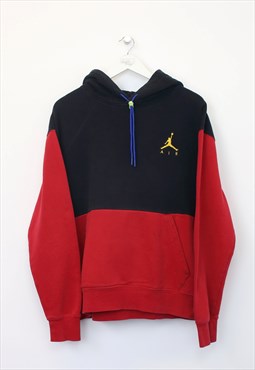 Vintage Air Jordan hoodie in black and red. Best fits L