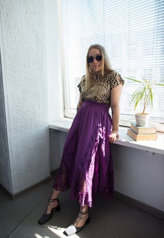 VINTAGE 80'S PURPLE SKIRT
